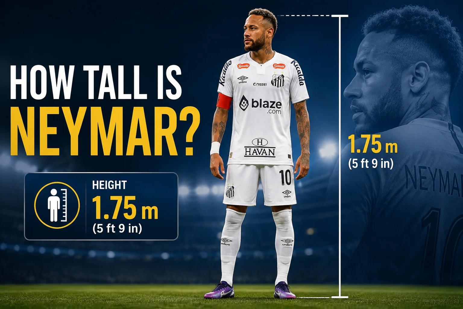 How Tall Is Neymar ?