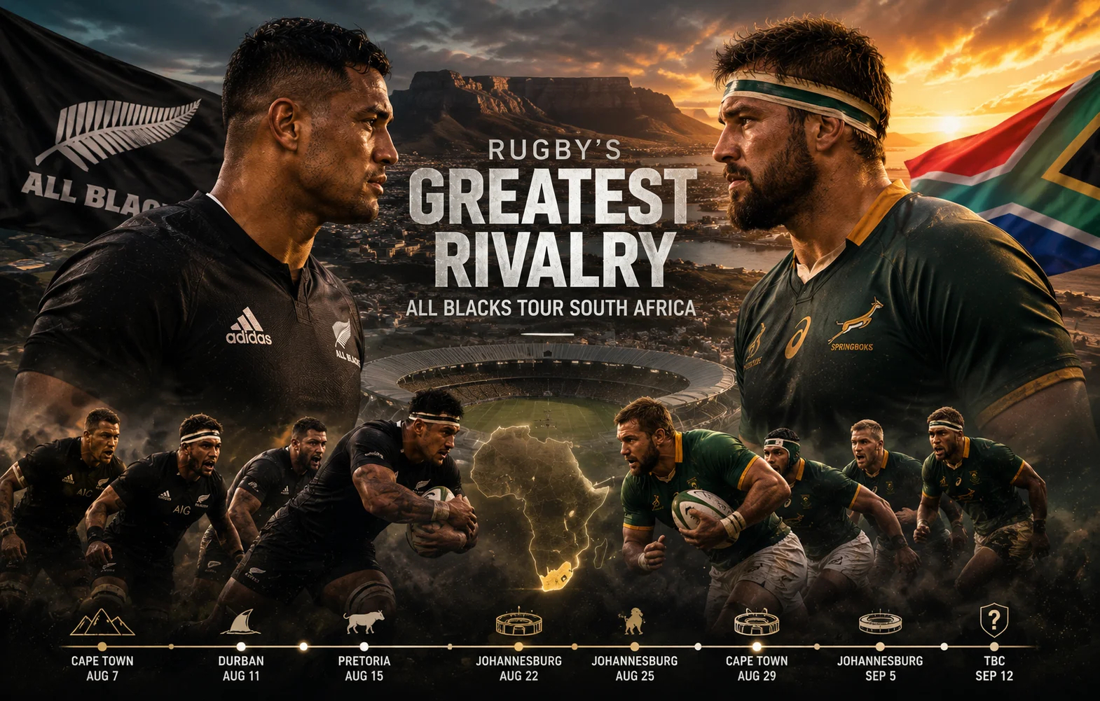 Rugby’s Greatest Rivalry: All Blacks Tour South Africa